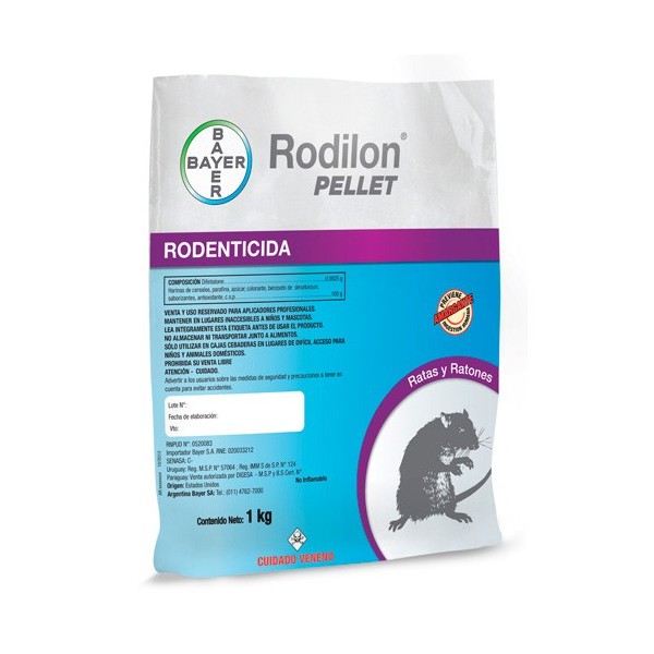 Veneno Ratones Rodilon Pellet (50 Gr) Bayer