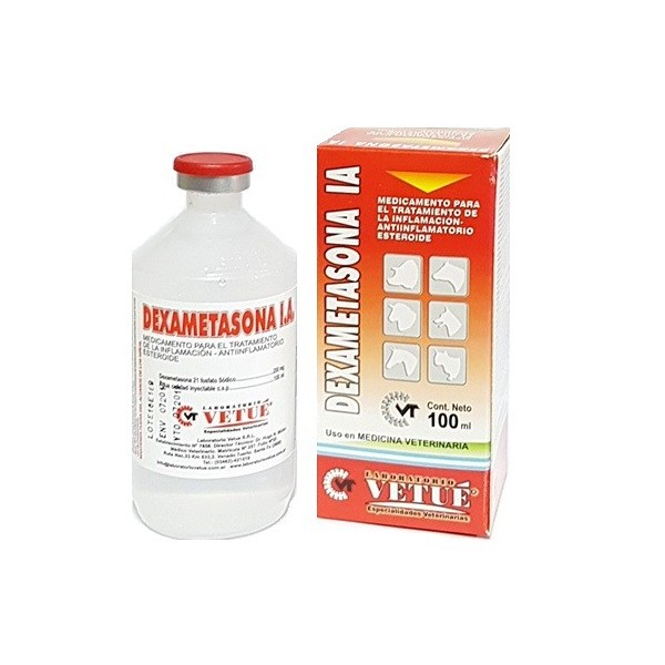 VETUE - DEXAMETASONA I.A. MULTIDOSIS VETUE X 100 CC.-