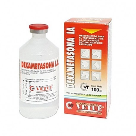 VETUE - DEXAMETASONA I.A. MULTIDOSIS VETUE X 100 CC.-