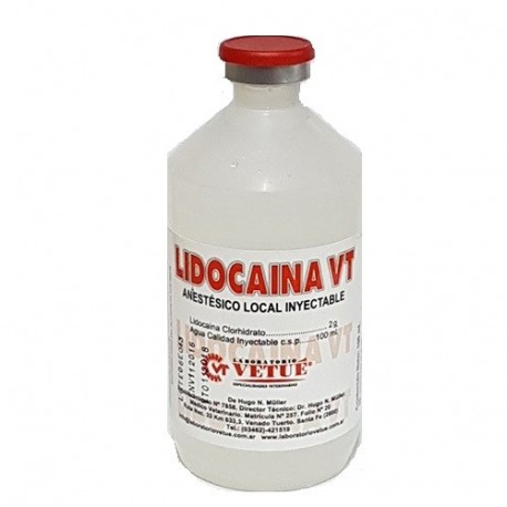 VETUE - LIDOCAINA VT X 100 CC.-