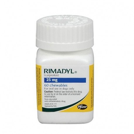 ZOETIS - RIMADYL CHEWABLE 25 mg. X 60 TABS.-