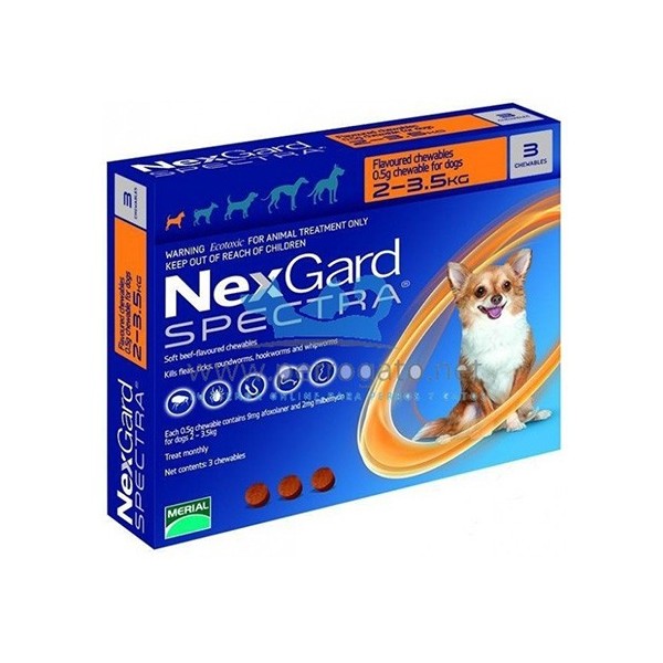 BOEHRINGER-MERIAL - NEXGARD SPECTRA XS (2-3,5 KGS.)-