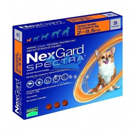 BOEHRINGER-MERIAL - NEXGARD SPECTRA XS (2-3,5 KGS.)-