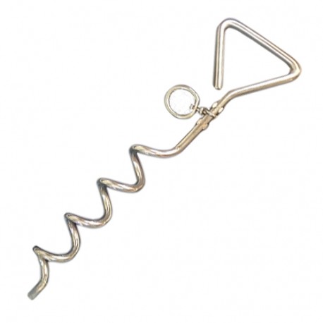 LINEA PERROS - ESTACA METALICA ESPIRAL-