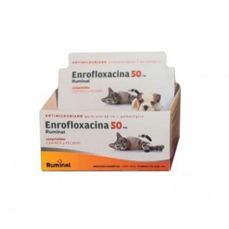 RUMINAL - ENROFLOXACINA 50mg X 100 Comp.