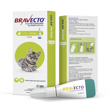 MSD - BRAVECTO GATOS 1.2-2.8 Kg