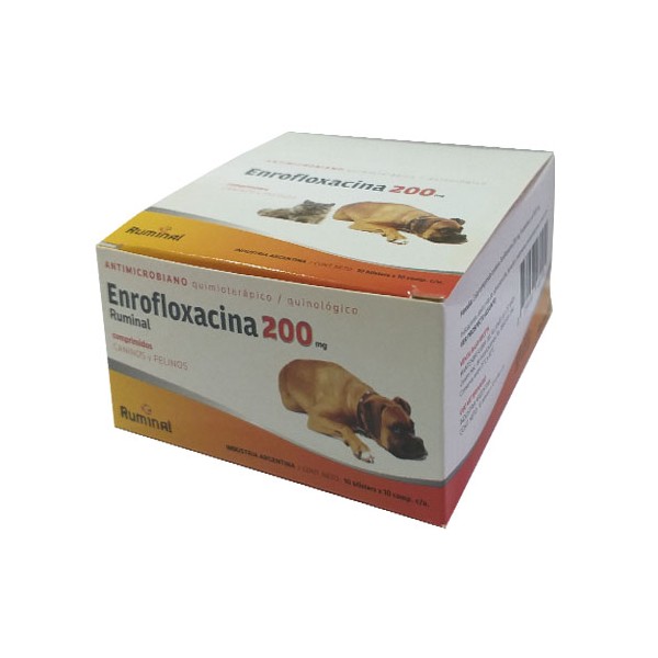 RUMINAL - ENROFLOXACINA 200 mg. X 70 COMP.-
