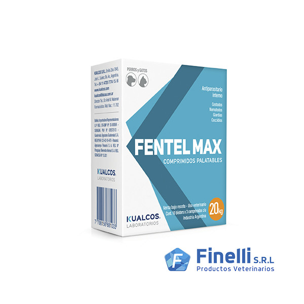 KUALCOS - FENTEL MAX 20 KG HOSP. X 30 COMP-