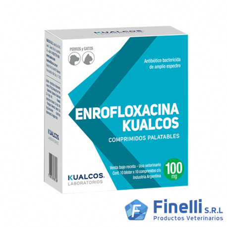 KUALCOS - ENROFLOXACINA KUALCOS 100 MG X 100 COMP-