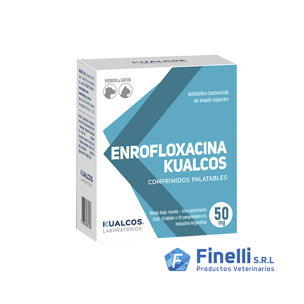 KUALCOS - ENROFLOXACINA KUALCOS 50 MG X 100 COMP-