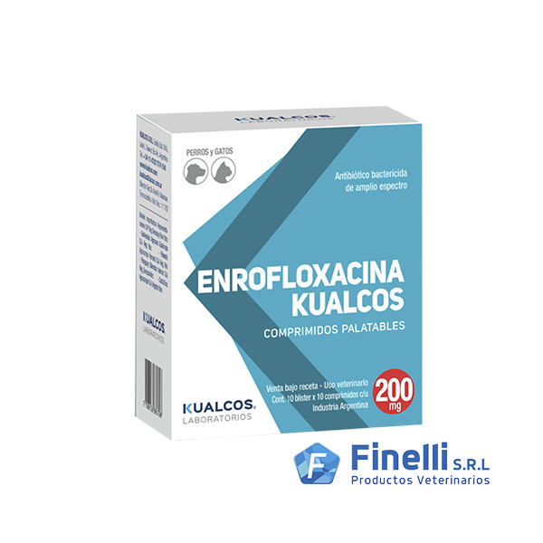 KUALCOS - ENROFLOXACINA KUALCOS 200 MG X 100 COMP-