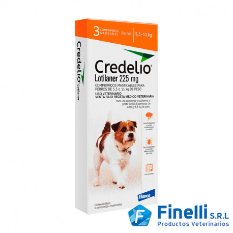 ELANCO - CREDELIO 225 MG (5,5-11 KG) x 3 COMP.