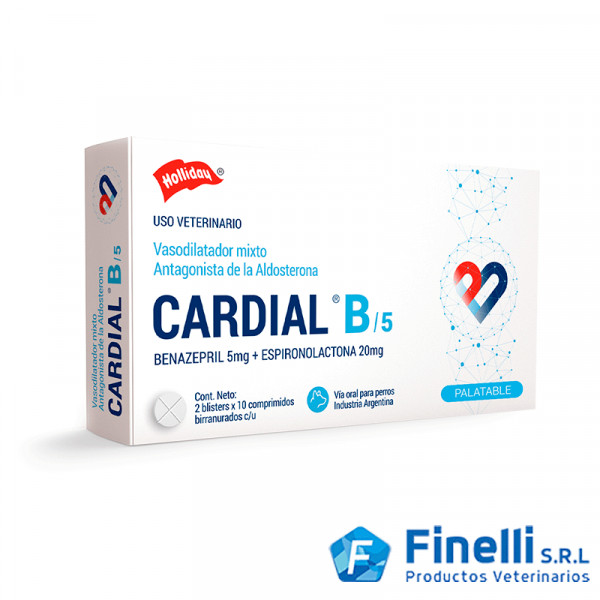 HOLLIDAY - CARDIAL B 5 MG X 20 COMP-