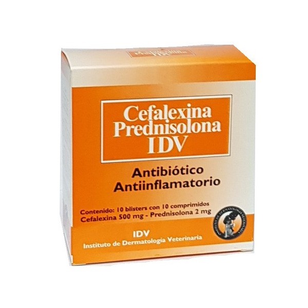 IDV - CEFALEXINA PREDNISOLONA IDV X 100 COMP.-