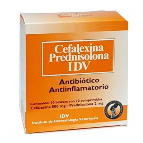 IDV - CEFALEXINA PREDNISOLONA IDV X 100 COMP.-
