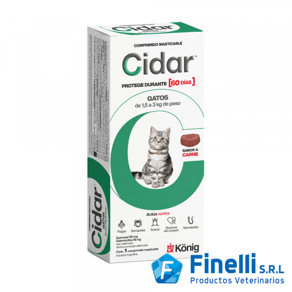 KONIG - CIDAR GATOS  (1,5 a 3  KGS.)