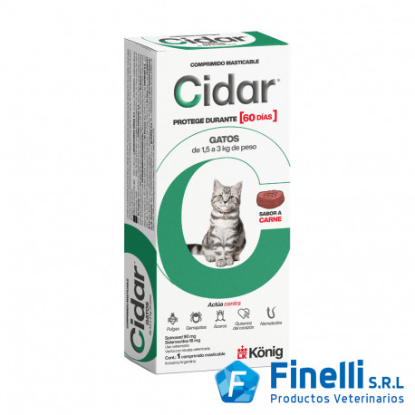 KONIG - CIDAR GATOS  (1,5 a 3  KGS.)