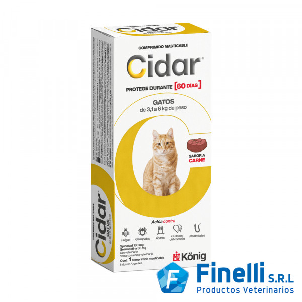 KONIG - CIDAR GATOS (3 a 6 KGS.)