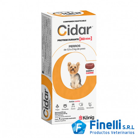 KONIG - CIDAR PERROS (1,5 a 3 KGS.)