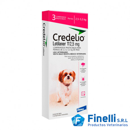 ELANCO - CREDELIO 112.5 MG (2,5-5,5 KG) x 3 COMP.