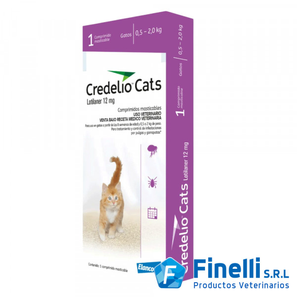 ELANCO - CREDELIO CATS 12 mg (0.5 - 2 kg.) x 1 Comp.