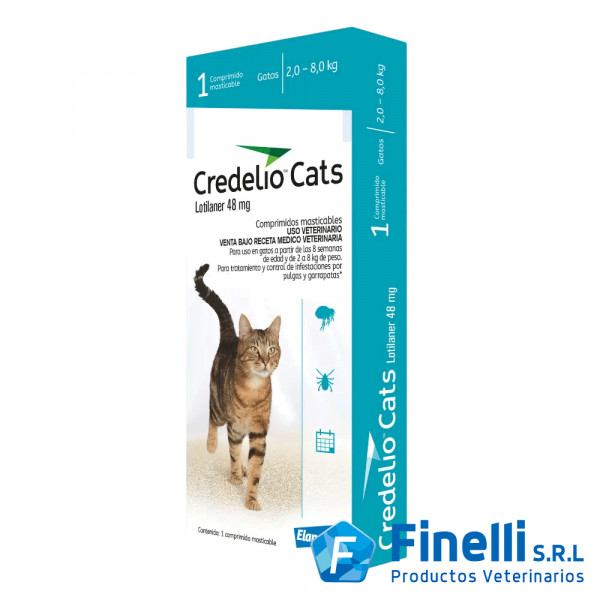 ELANCO - CREDELIO CATS 48 mg (2 - 8 kg) x 1 Comp.