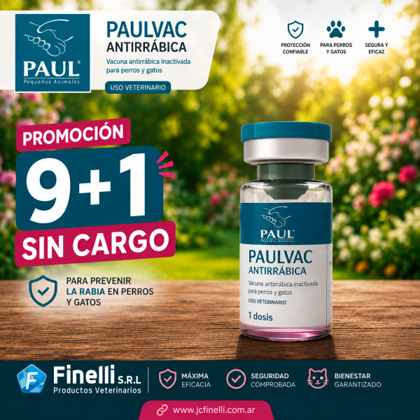 PAULVAC ANTIRRABICA 9 + 1 S/C