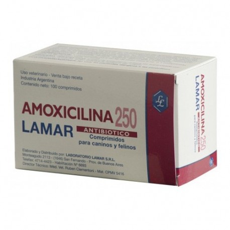 LAMAR - AMOXICILINA 250 X 100 COMPR.-