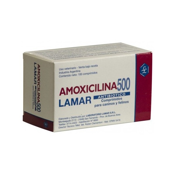 LAMAR - AMOXICILINA 500 X 100 COMPR.-