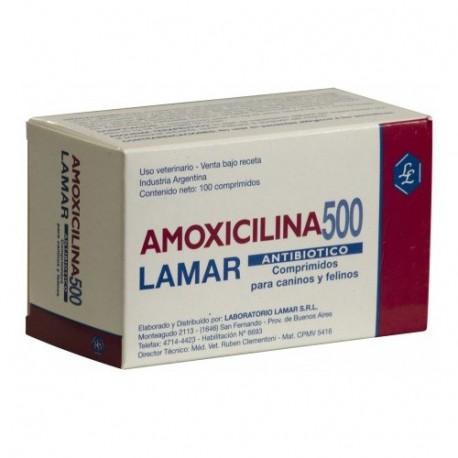 LAMAR - AMOXICILINA 500 X 100 COMPR.-