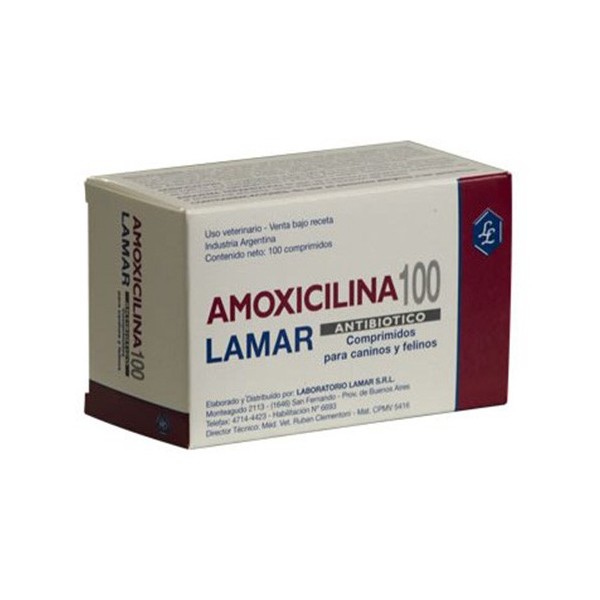 LAMAR - AMOXICILINA 100  X 100 COMPR.-