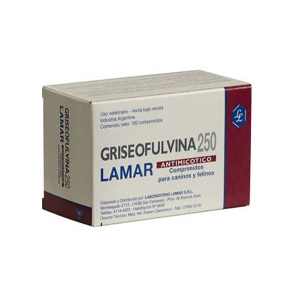 LAMAR - GRISEOFULVINA 250 X 100 COMP.-