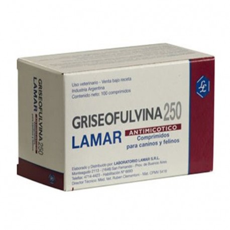 LAMAR - GRISEOFULVINA 250 X 100 COMP.-