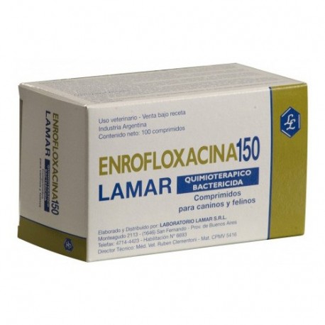 LAMAR - ENROFLOXACINA 150mg X 100 COMPR.-