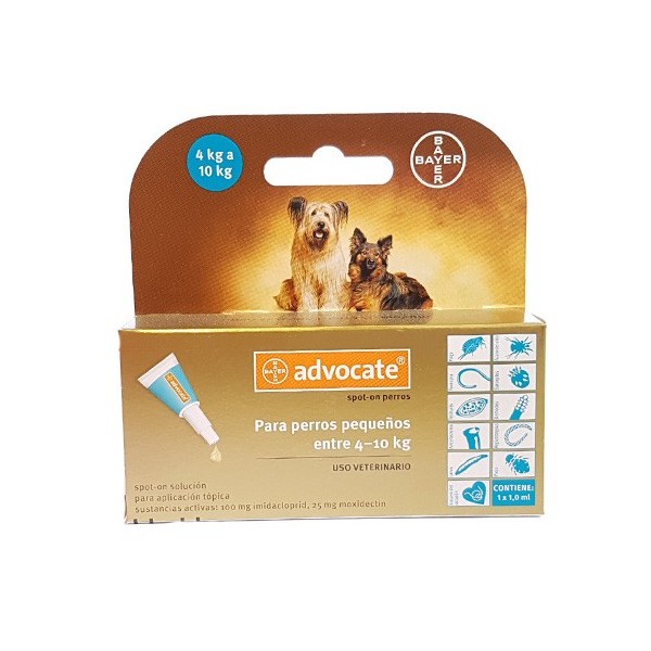 BAYER - ADVOCATE PERRO 4-10 KG (1 ML)-