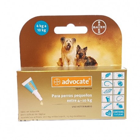 BAYER - ADVOCATE PERRO 4-10 KG (1 ML)-