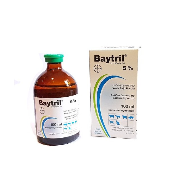 BAYER - BAYTRIL INYECT. X 100 CC.-