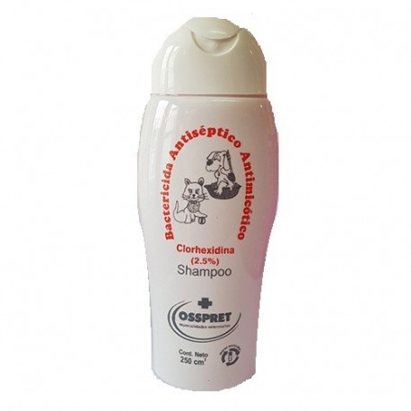 OSSPRET - SHAMPOO CLORHEXIDINA 2,5% X 250 CC.-