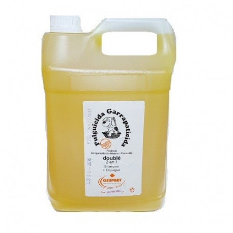 OSSPRET - SHAMPOO DOUBLE 2 EN 1 PULG./GARRAP. X 5 LTS.-